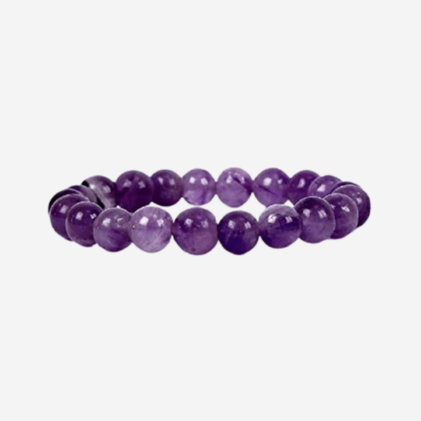 Amethyst crystal faceted bracelet – 12mm – AAA quality – peace and harmony  – 1pc - Moksa